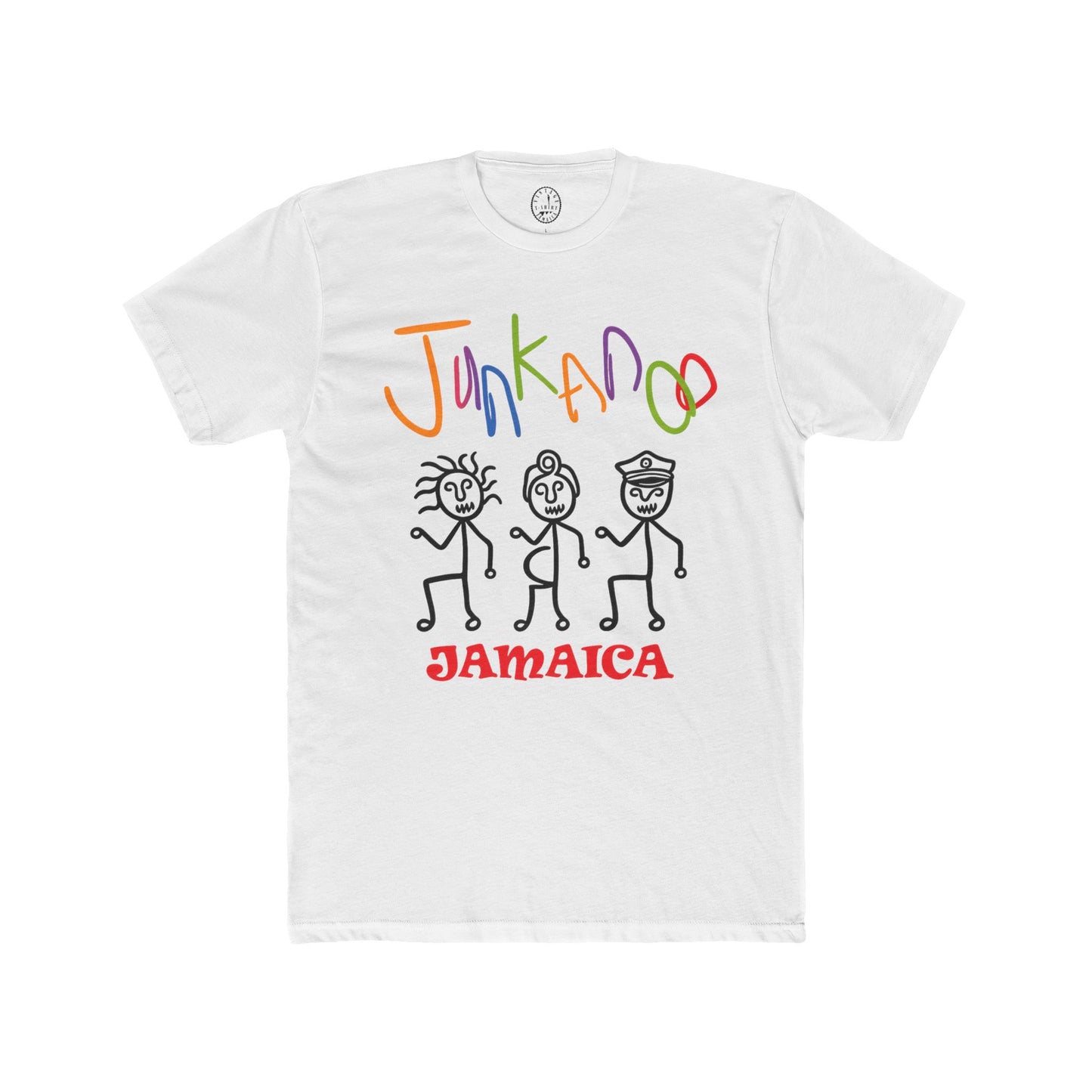 Junkanoo Jamaica T‑Shirt — Colorful Carnival Stick Figure Tee