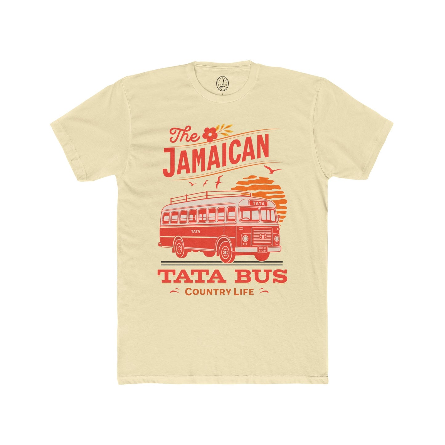 Jamaican Tata Bus T‑Shirt — Retro Country Life Vintage Bus Tee