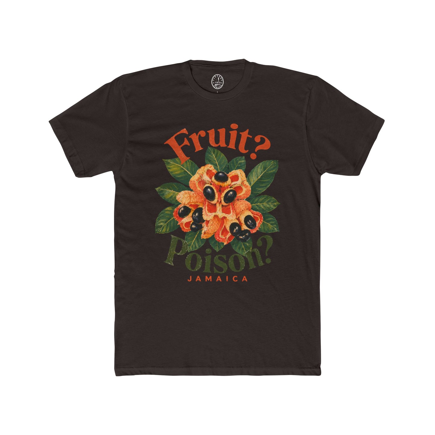 T-Shirt — Jamaica Ackee 'Fruit? Poison?' Retro Botanical Tee