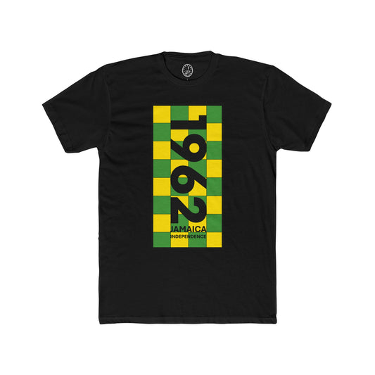 1962 Jamaica Independence Tee — Jamaican Flag Colors Graphic T-Shirt