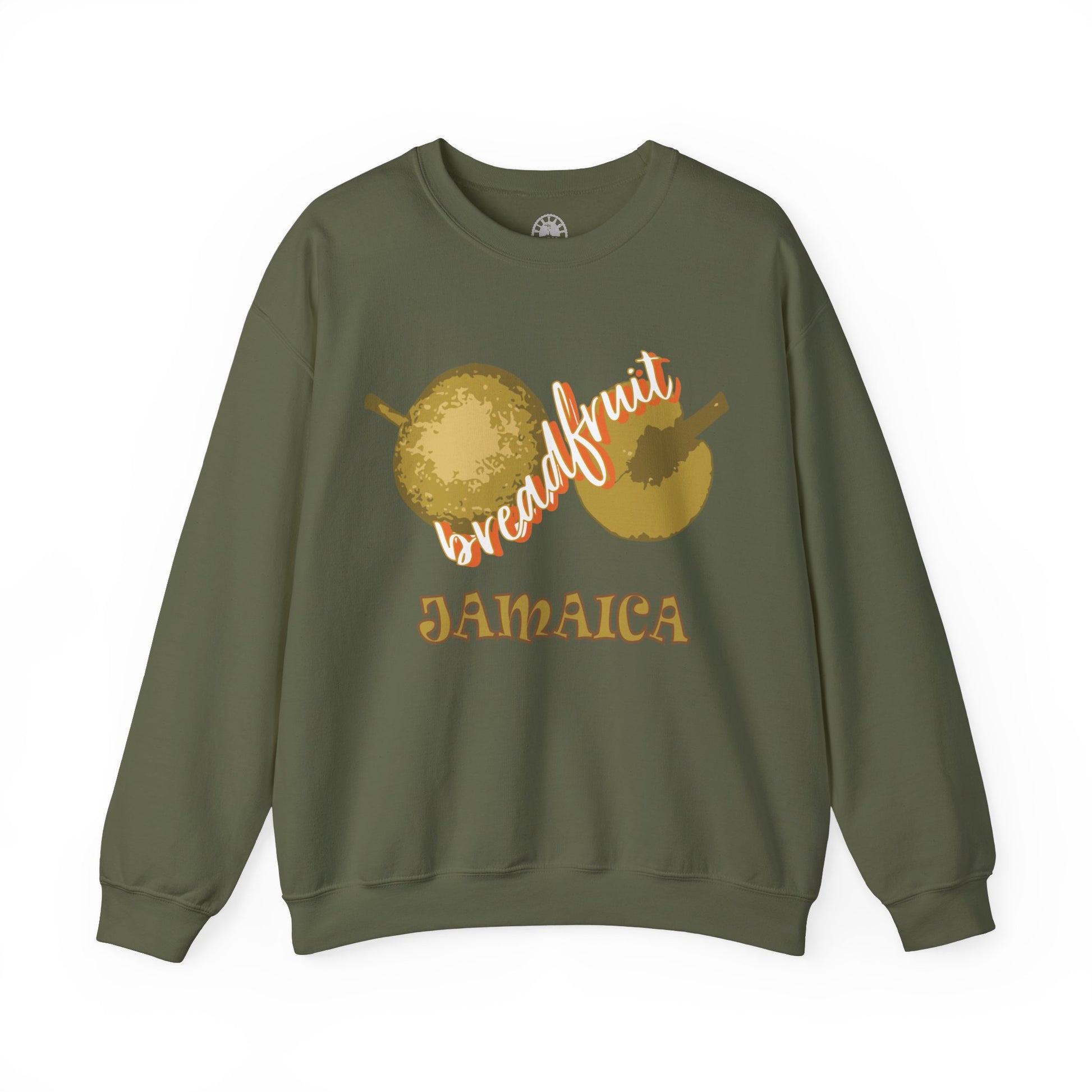 Vintage Jamaica T-Shirts _ Breadfruit Jamaica Roast Graphic vintage and retro Jamaica Sweatshirt online for men and women. Jamaican graphic Sweatshirt gift or souvenir.