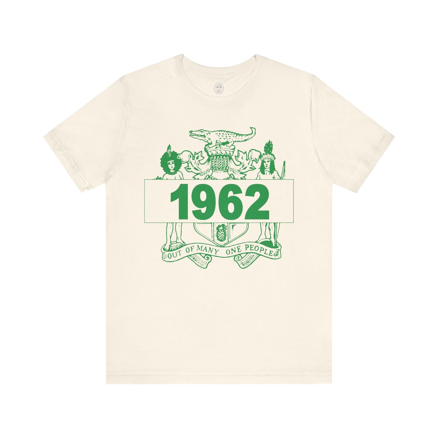 Vintage Jamaica T-Shirts _ 1962 Out of Many one People Jamaica Independence Graphic vintage and retro Jamaica t shirt online for men and women. Jamaican graphic t shirt gift or souvenir.