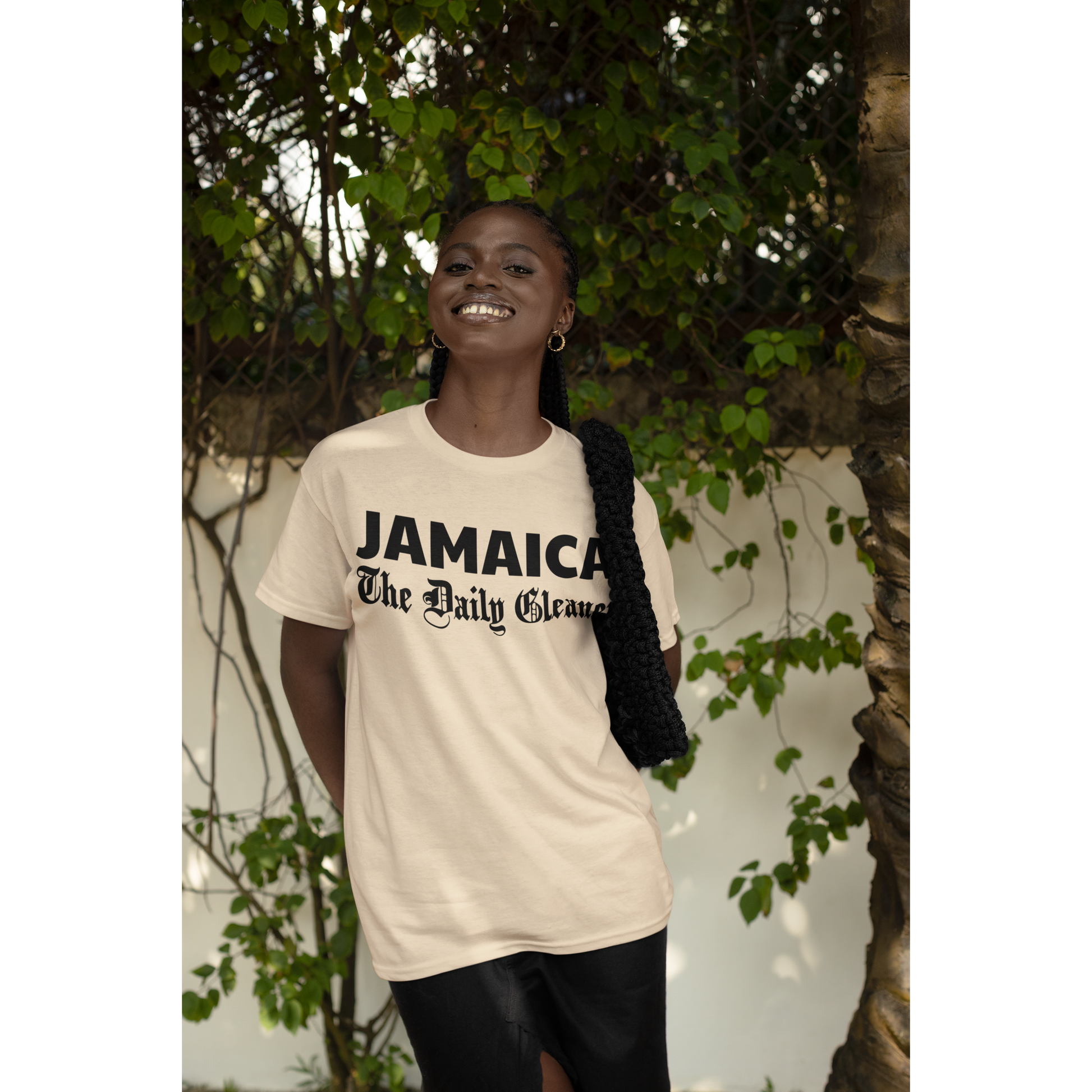 Vintage Jamaica T-Shirts _ The Daily Gleaner Jamaica Graphic vintage and retro Jamaica t shirt online for men and women. Jamaican graphic t shirt gift or souvenir.