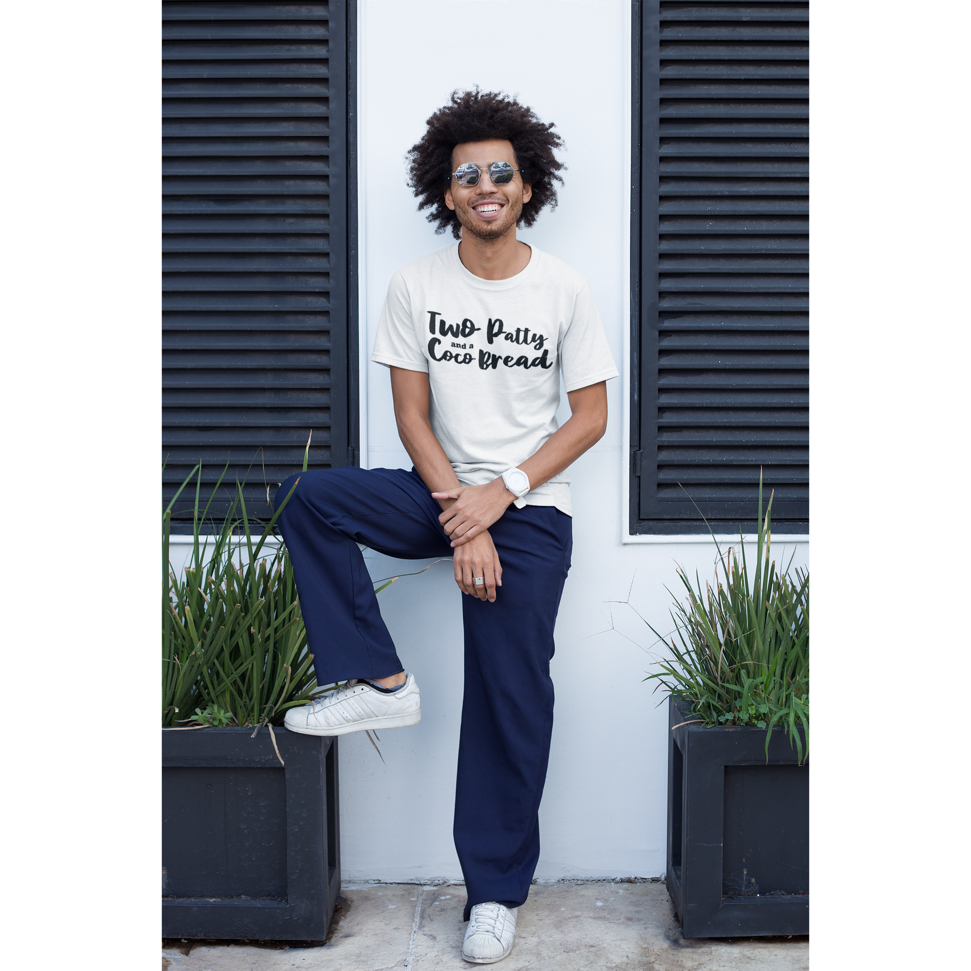Vintage Jamaica T-Shirts _ Two Patty and a Coco Bread Jamaica Graphic vintage and retro Jamaica t shirt online for men and women. Jamaican graphic t shirt gift or souvenir.
