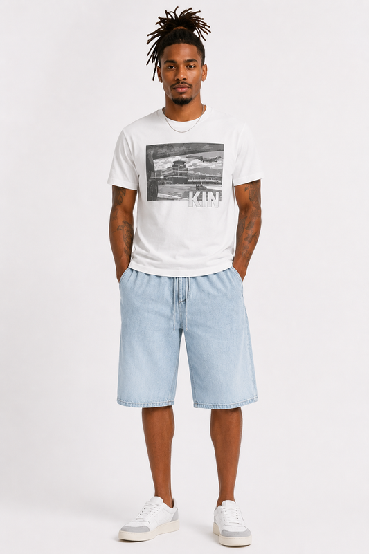 KIN Jamaica Vintage Airport Cotton Crew Tee